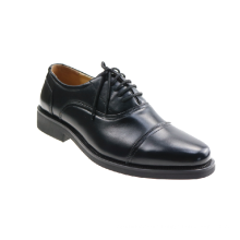 Policeman shoes Black Cowhide Leather shoes Officer Business Men's footwear
